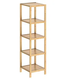 Casaria® Casaria Casaria Badezimmerregal Bambus 4 Etagen 110 x 33 x 33 cm braun – Produktbild 1 von 1