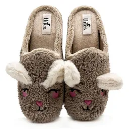 thies Veganer "thies ® Organic Rabbit Slipper" aus kuscheliger Biobaumwolle – Produktbild 1 von 1