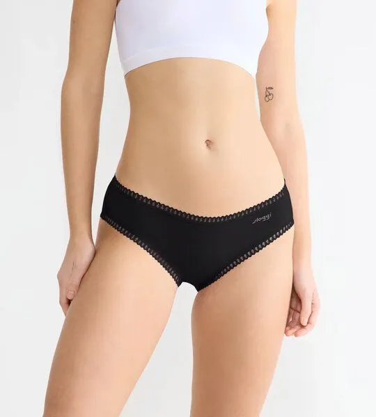 Sloggi Sloggi 3er Pack GO Crush Hipster Slip Bio-Baumwolle, Schwarz, – Produktbild 2 von 4