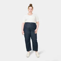 DAWN Damen Jeans STARDUST High Waist O-Shape DAWN Bio-Baumwolle Curvy – Produktbild 1 von 1