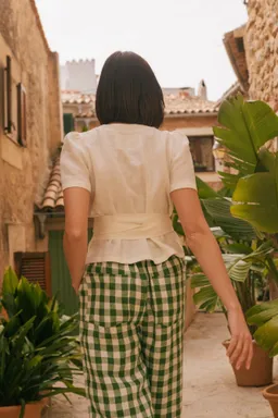 AmourLinen AmourLinen Damen vegan Wickeloberteil Elisa Weiß – Produktbild 1 von 1