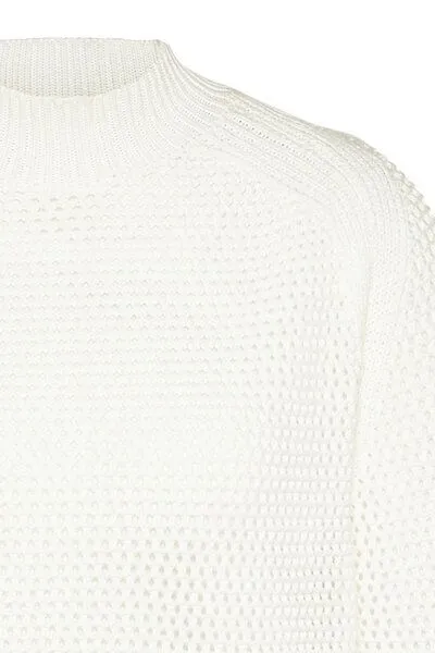 Wunderwerk Wunderwerk Damen Pullover aus Bio Baumwolle "Turtleneck knitmix", Ivory (ivory 103), – Produktbild 3 von 4