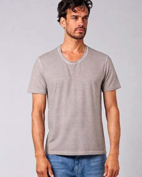 HempAge HempAge Herren T-Shirt Hanf/Biobaumwolle, Distel(beige), – Produktbild 1 von 3