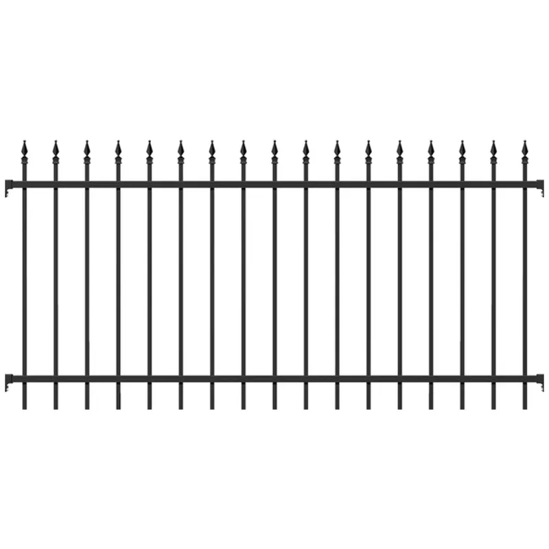 Alberts ALBERTS Zaunfeld Chaussee, Alu, matt schw.Kst.b., lichte Breite2000mm, Höhe1200mm – Produktbild 1 von 1