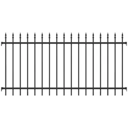 Alberts ALBERTS Zaunfeld Chaussee, Alu, matt schw.Kst.b., lichte Breite2000mm, Höhe1200mm – Produktbild 1 von 1