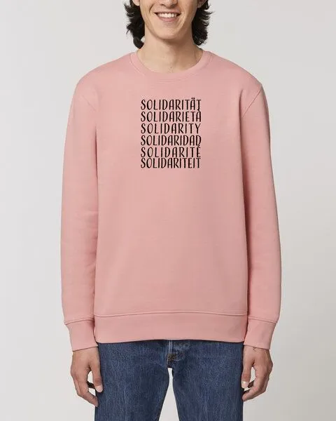 Human Family Human Family Bio Unisex Rundhals-Sweatshirt - "Switch - Solidarity", Altrosa (rose), – Produktbild 2 von 4