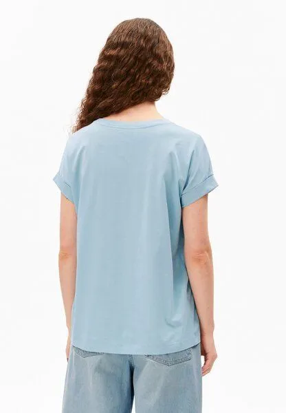 ARMEDANGELS ARMEDANGELS IDAARA Damen T-Shirt aus Bio-Baumwolle, Blue glow, – Produktbild 2 von 4