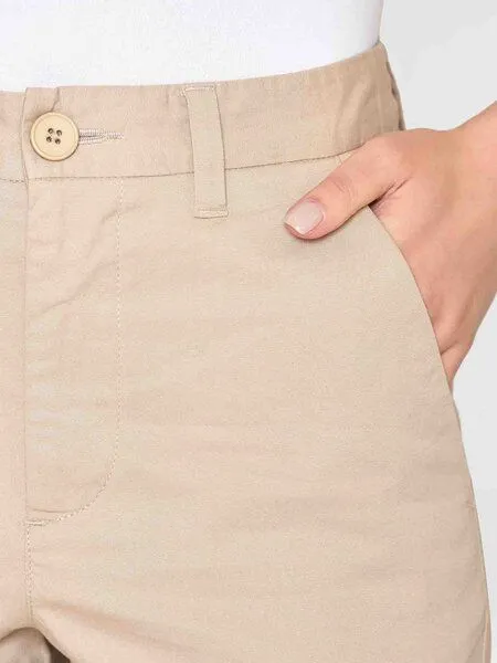 KnowledgeCotton Apparel KnowledgeCotton Apparel Chinohose - WILLOW slim chino, Beige (light feather gray), – Produktbild 3 von 4