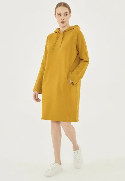 ORGANICATION ORGANICATION Sweatkleid aus Bio-Baumwolle, Tobacco, – Produktbild 1 von 4
