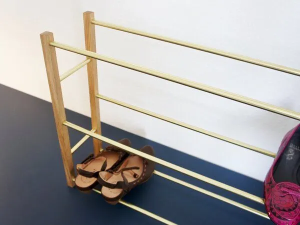 Calvill Calvill Brass & Oak Schuhregal - 10-12 Schuhpaare – Produktbild 1 von 4