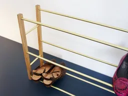 Calvill Calvill Brass & Oak Schuhregal - 10-12 Schuhpaare – Produktbild 1 von 1