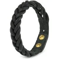 Simaru Simaru® Herren-Armband aus Premium-Leder geflochten & größenverstellbar, Schwarz, – Produktbild 1 von 1