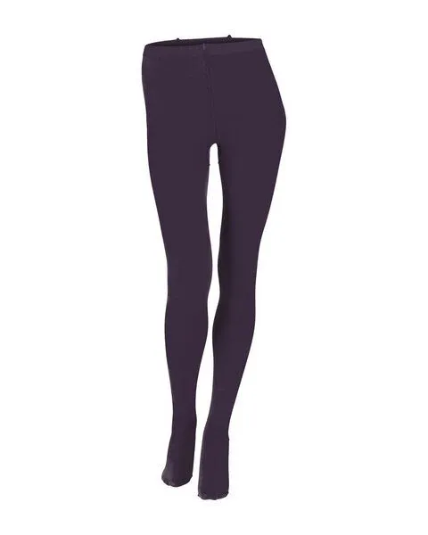 grödo grödo Damen Fein Strumpfhose Blickdicht Bio Baumwolle mit Elasthan, Aubergine, – Produktbild 1 von 4