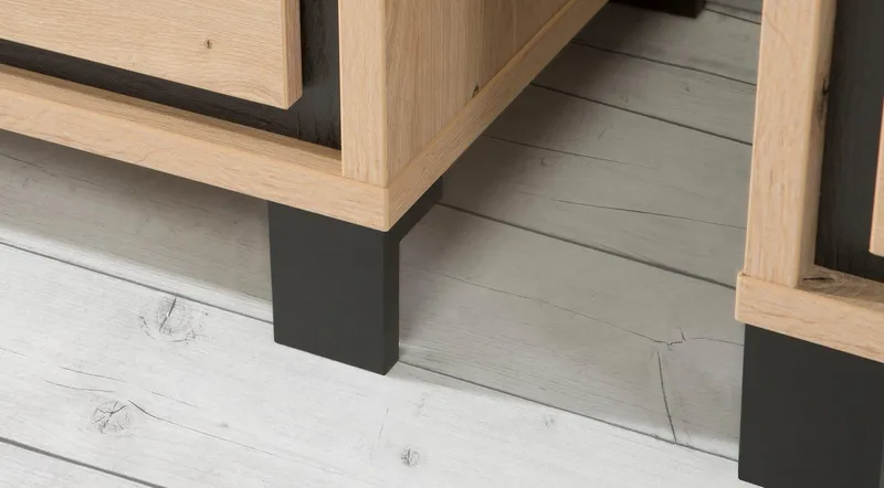 FORTE Vitrine Trondheim Höhe 161 cm, Braun, – Produktbild 1 von 5