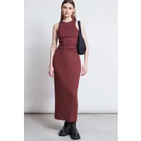 JAN N JUNE JAN 'N JUNE Damen vegan Midi-Strickrock Ebba Intensives Rost – Produktbild 1 von 1