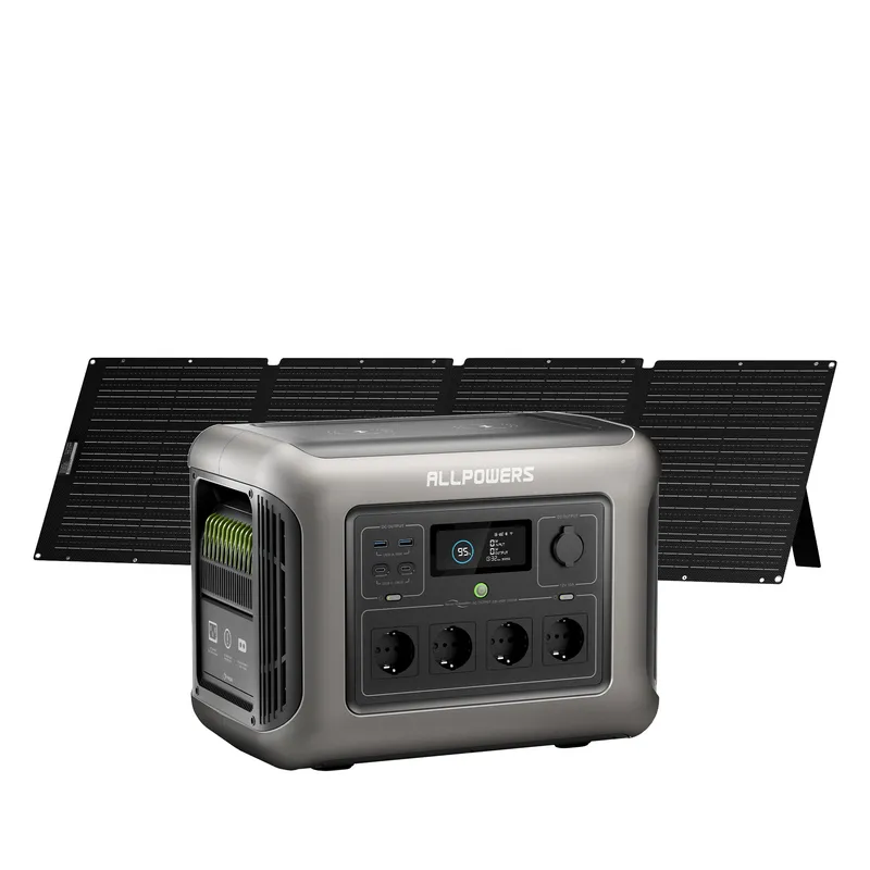 ALLPOWERS R1500 Mit 200W Solarpanel | 1800W Solargenerator R1500 + 2 x SE200 Laminiertes Solarpanel – Produktbild 1 von 1
