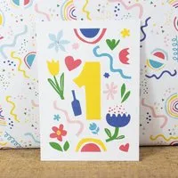 Bow & Hummingbird Bow & Hummingbird Postkarte One/Eins – Produktbild 1 von 1