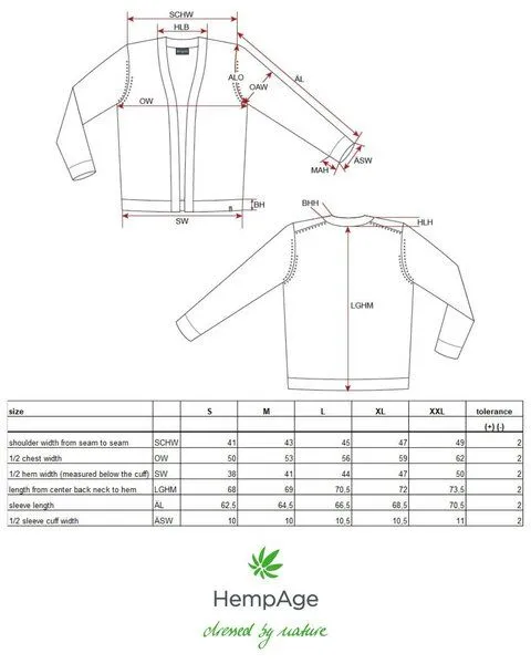 HempAge HempAge Herren Strickjacke Hanf/Biobaumwolle, Grit(braun), – Produktbild 2 von 4