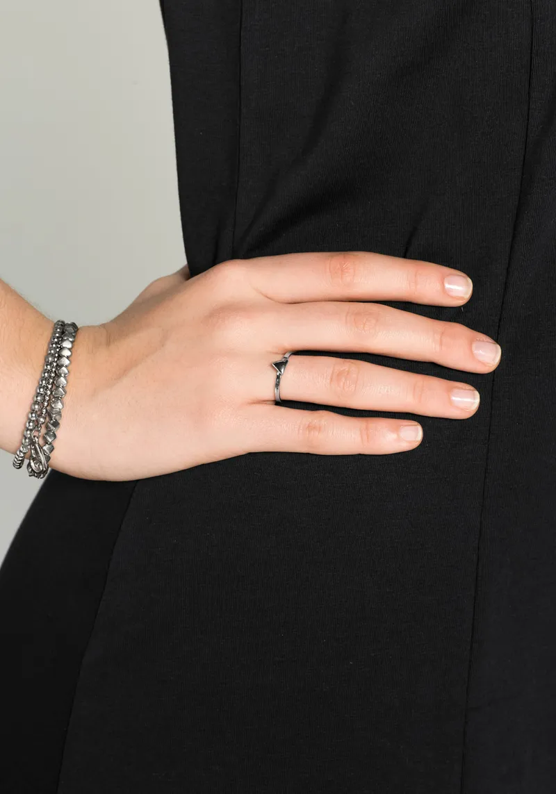 sheego A-Linien-Kleid, Schwarz, – Produktbild 2 von 2