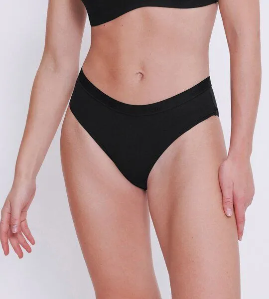 Sloggi Sloggi 2x GO CASUAL Hipster Slip Bio-Baumwolle, Schwarz, – Produktbild 1 von 4