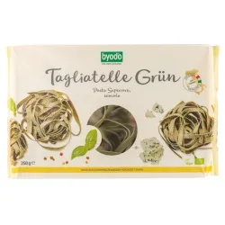 Byodo Hartweizen-Tagliatelle-Nester, grün – Produktbild 1 von 1
