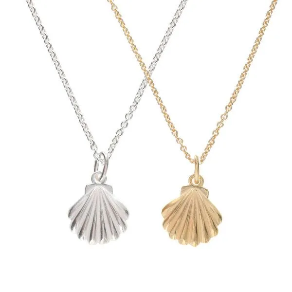 BELLYBIRD Jewellery BELLYBIRD Jewellery Halskette - kleine Muschel, Anhänger/ Silber/ Silber vergoldet, Silber, – Produktbild 2 von 4