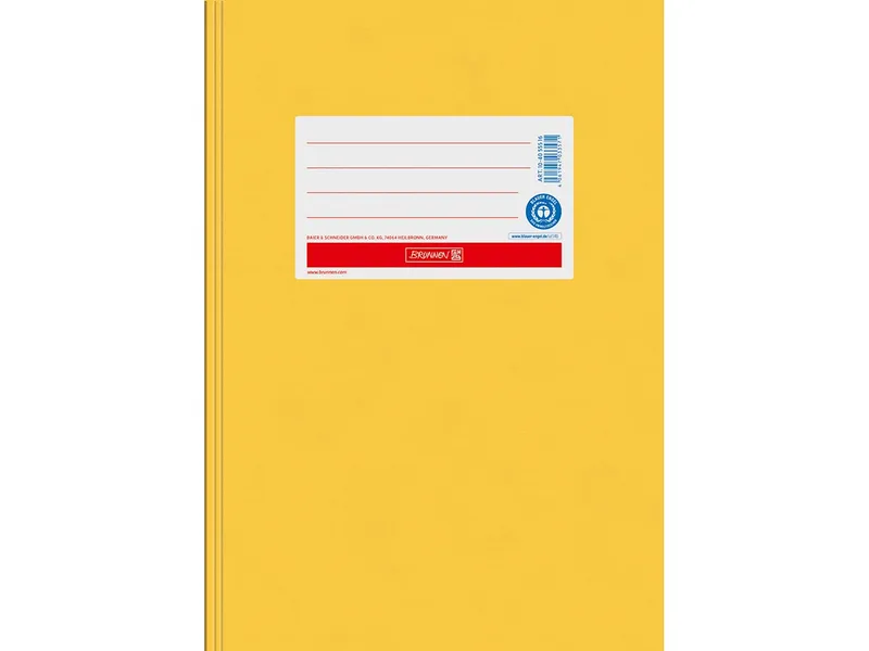 BRUNNEN BRUNNEN Heftumschlag aus Papier DIN A5, Goldgelb, – Produktbild 1 von 1