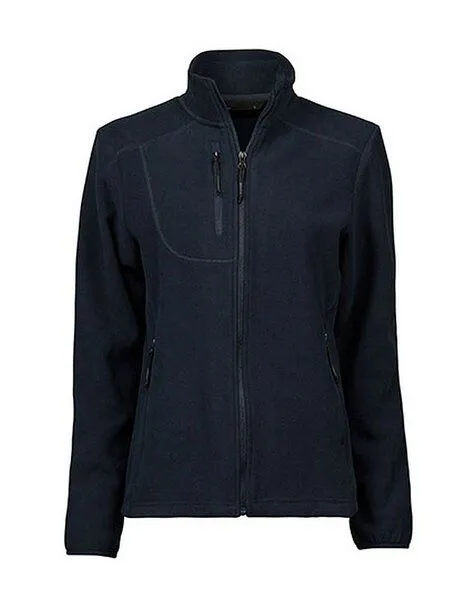TeeJays TeeJays Übergangsjacke Outdoor Fleecejacke Damen bis Gr. 3XL Trail Fleece Jacket Recyceltes Polyester, Navy, – Produktbild 2 von 4