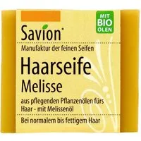 Savion feine Seifen Manufaktur Bio Haarseife Melisse 85 g Für normales bis fettendes Haar – Produktbild 1 von 1