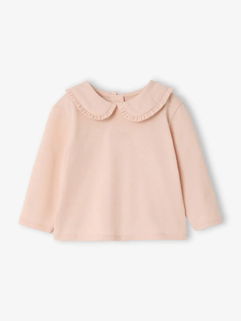 Vertbaudet Mädchen Baby Shirt, Hellrosa, – Produktbild 1 von 4