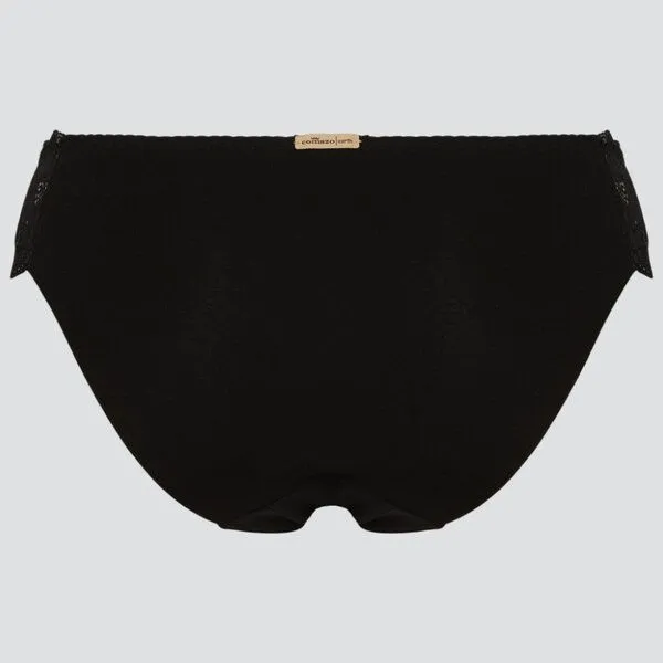 comazo|earth comazo|earth Fairtrade Mini-Slip, Schwarz, – Produktbild 4 von 4