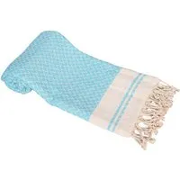 A&R Textile A&R Textile A&R Hamamtuch Saunatuch Badetuch Strandtuch "Alanya" Handtuch 100 x 180 cm, Ice blau, – Produktbild 1 von 1