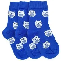 BLS Organic BLS Organic 3er Pack GOTS zertifizierte 98 % Bio Baumwolle Socken mit Eule Design – Produktbild 1 von 1