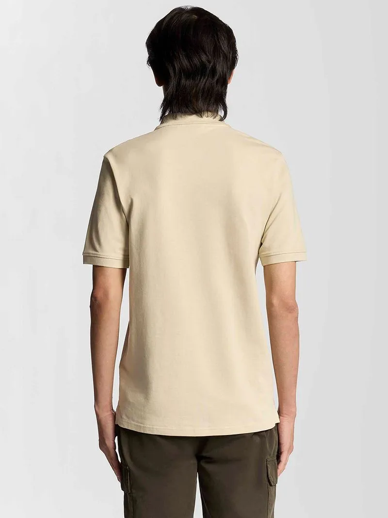 Lyle and Scott Lyle & Scott Polo Plain Grey Taupe - Größe XL, Beige, – Produktbild 5 von 5
