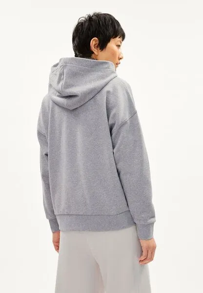 ARMEDANGELS ARMEDANGELS FRANCESCAA ELLAA - Damen Sweat Hoodie Oversized Fit aus Bio-Baumwolle, Grey melange, – Produktbild 2 von 4
