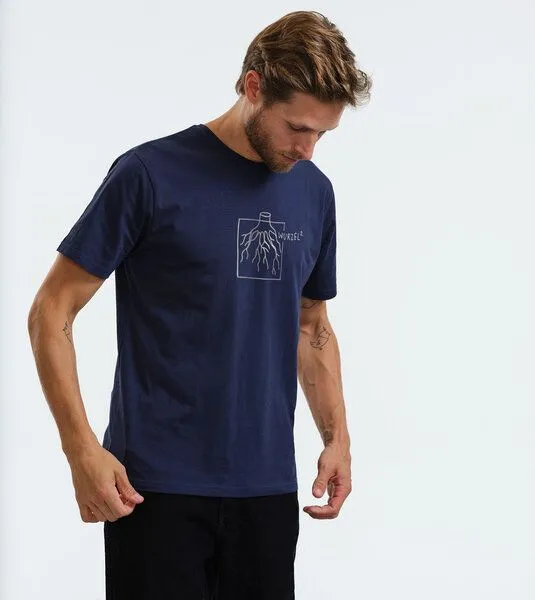 Gary Mash GARY MASH Shirt Quadratwurzel groß aus Biobaumwolle, Dunkelblau, – Produktbild 3 von 4