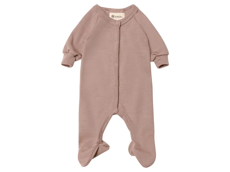 Engel natur Engel Natur Baby Frühchen Schlafoverall mit Fuß Feinripp dustyrose Gr. 50, Rosa, – Produktbild 1 von 1