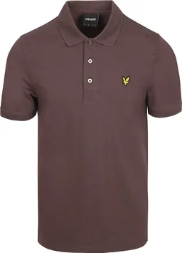 Lyle and Scott Lyle und Scott Polo Plain Espresso - Größe M – Produktbild 1 von 1
