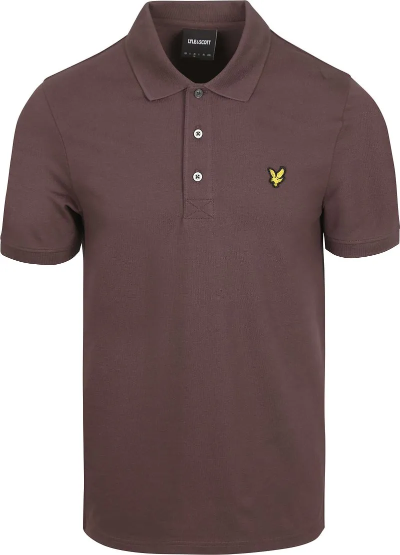 Lyle and Scott Lyle und Scott Polo Plain Espresso - Größe S, Braun, – Produktbild 1 von 4