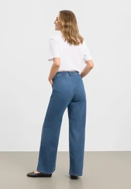 LAURIE LAURIE Damen vegan Pants Donna Loose Ml Washed Blue Denim – Produktbild 1 von 1