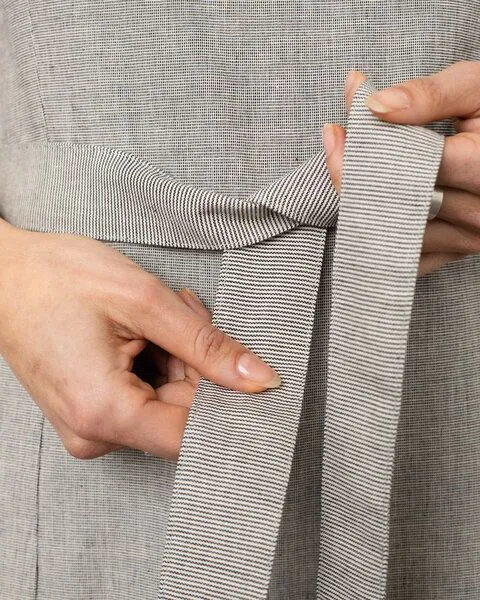 Rotholz Rotholz Ärmelloser Jumpsuit Bio Baumwolle, Grau, – Produktbild 3 von 4