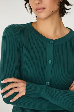 SKFK SKFK Damen vegan Strickjacke Ekilore Grün – Produktbild 1 von 1