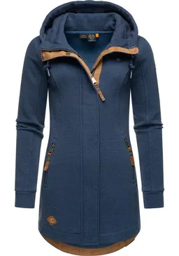 ragwear ragwear Langjacke Letty Intl. Sportliche Kapuzenjacke mit Kunstleder-Elementen – Produktbild 1 von 1