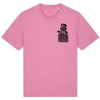 päfjes päfjes Dackel / Dackelkapitän Fair Wear Unisex BioT-Shirt, Rosa, – Produktbild 1 von 1