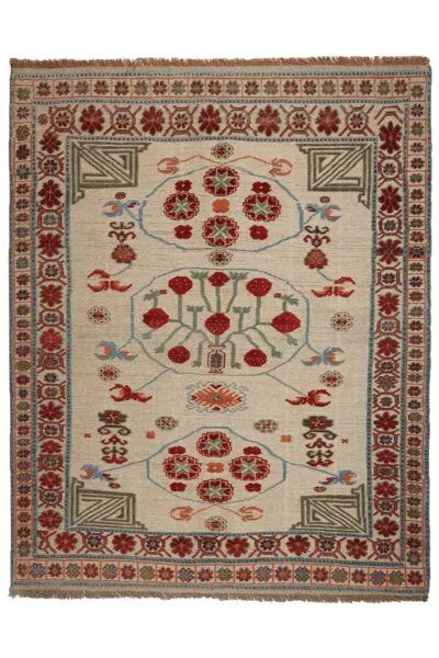 Rugtales Kelim Belutch „Rugtales“ aus Schurwolle, Beige, – Produktbild 3 von 4