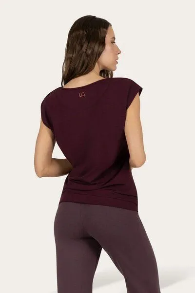 Urban Goddess Urban Goddess Lockeres Asana-Yoga-Shirt, Fig (lila), – Produktbild 3 von 4