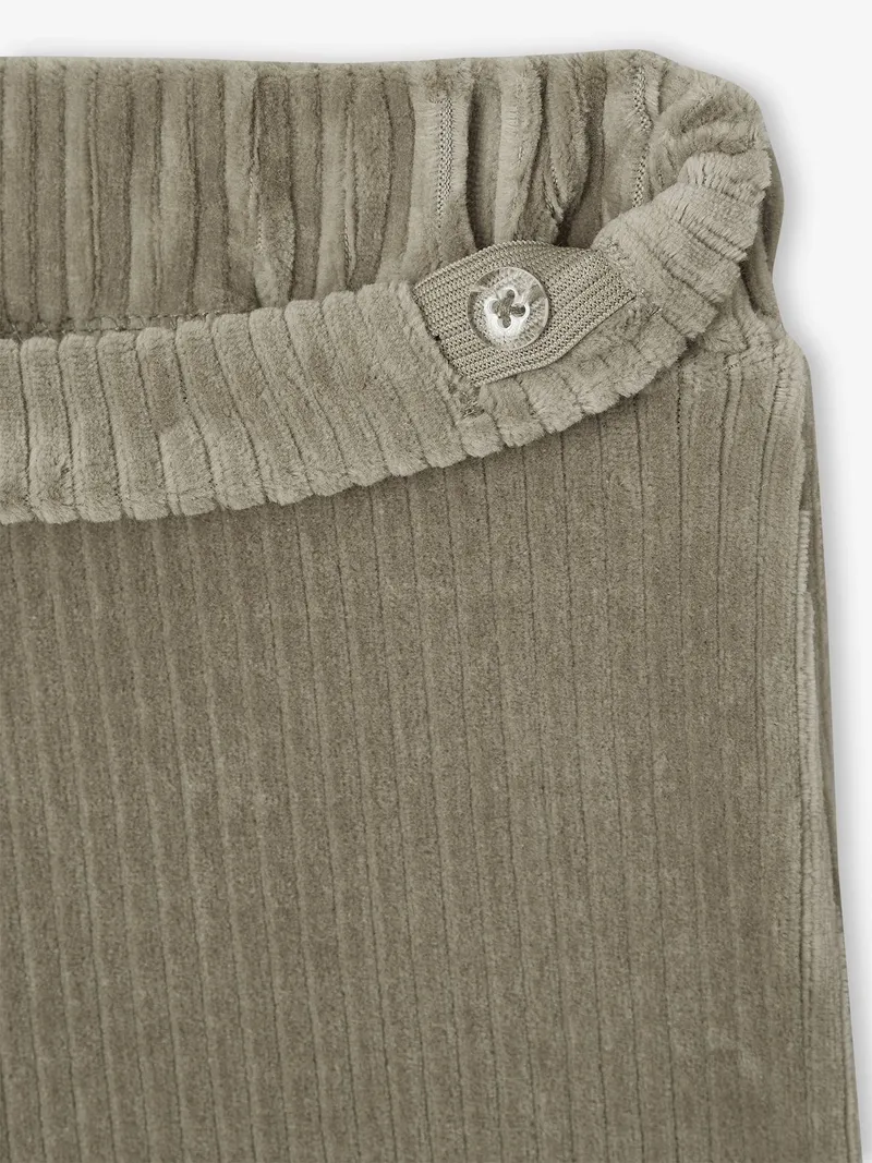Vertbaudet Weite Mädchen Cordhose, Khaki, – Produktbild 2 von 2