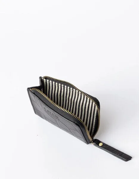 O MY BAG O MY BAG Münzgeldbörse - COCO Coin Purse, Black croco, – Produktbild 2 von 3