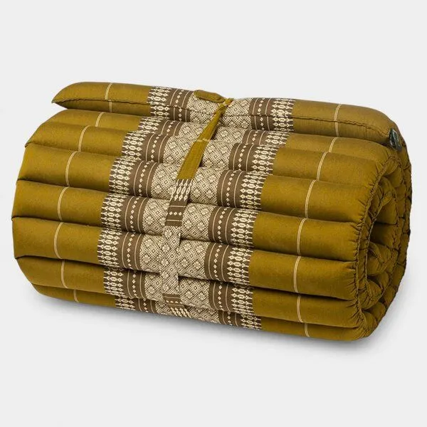 Der Lindwurm Der Lindwurm Thai Yogamatte zum Aufrollen mit Kapokfüllung, Moosgrün, – Produktbild 1 von 2