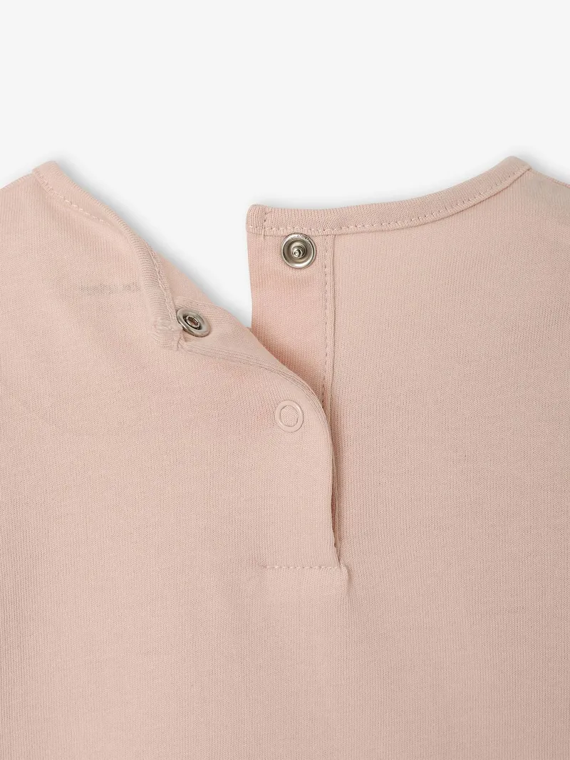 Vertbaudet Langarmshirt Baby Mädchen BASIC, Hellrosa, – Produktbild 3 von 4